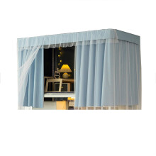 Bunk Bed Privacy Curtain Set with Full Coverage Light Blocking for Dorm or Kids Bedroom 1.2M Blue