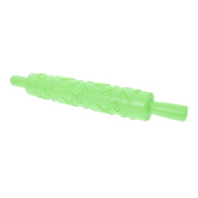 Embossed Fondant Rolling Pin Food Grade Plastic for Cake Decorating Pastry Dough and Cookies