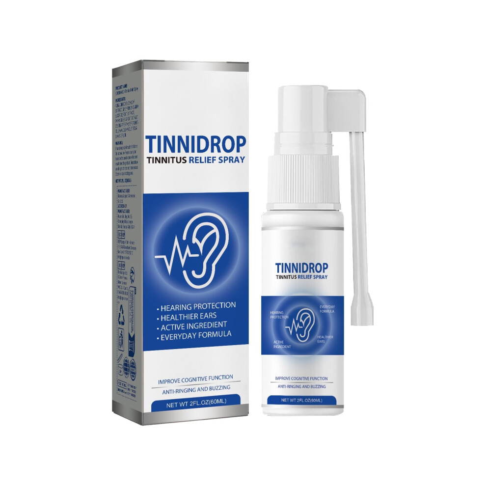 Tinnitus Relief Spray for Ringing Ears â Natural Ear Noise Reduction, FastâAbsorbing, LongâLasting Comfort