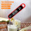 Digital Meat Thermometer Waterproof Foldable Probe Instant Read for BBQ Cooking Baking Red 3