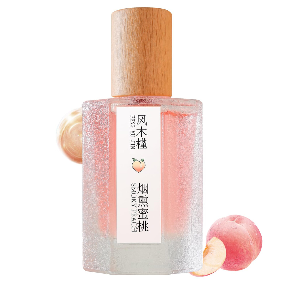 Peach Perfume For Women Long Lasting Smoky Fruit Woody Floral Fragrance Spray 50Ml