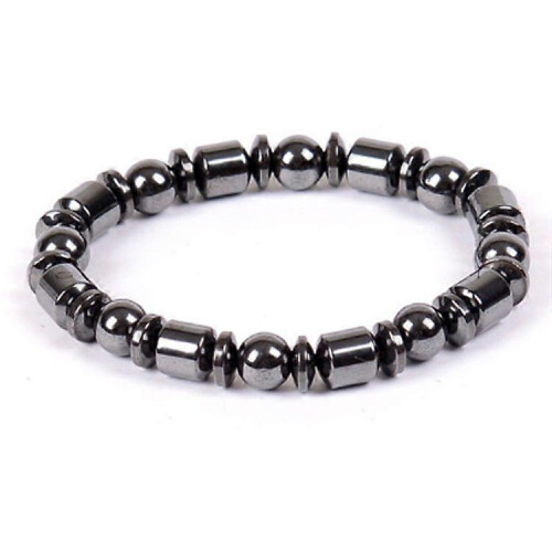 Sort ædelstensarmbånd, 8MM magnetterapiarmbånd – perfekt gave til venner