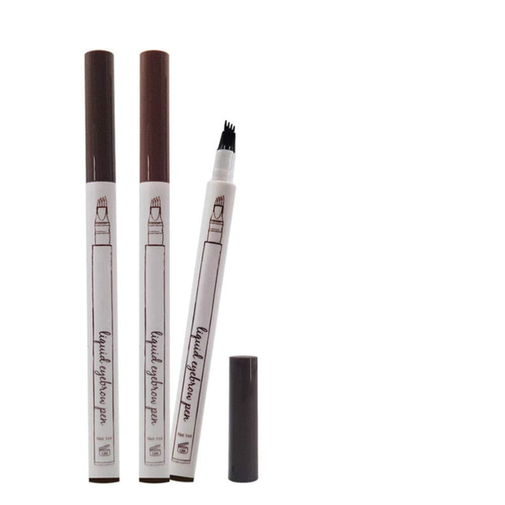 Eyebrow Tattoo Pen with FourClaw Precision Tip, Waterproof Liquid Eyebrow Pencil for Natural 3D Brow Effect