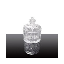Butter Dish with Lid Round Glass Storage Container Keeps Food Fresh for Kitchen Fridge Freezer