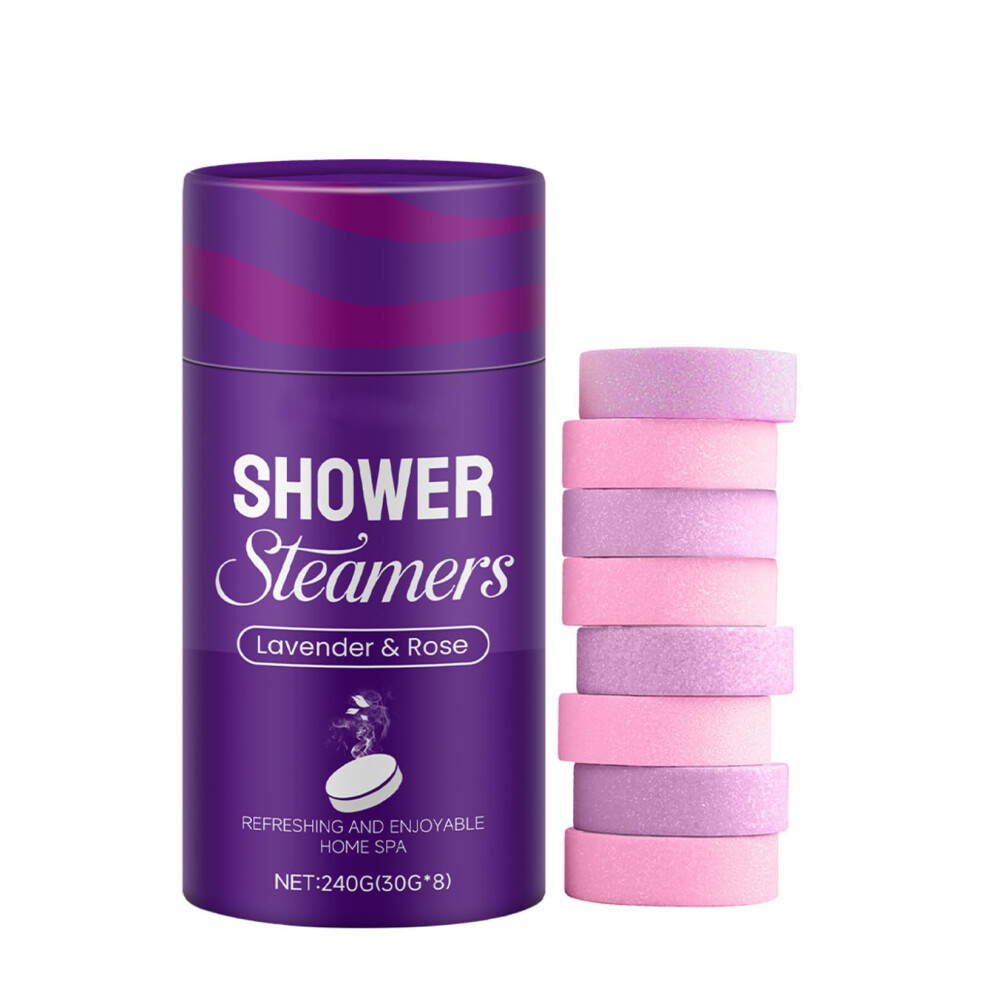 Lavender Rose Shower Steamers Set Aromatherapy Bath Bombs With Essential Oils For Relaxing And Moisturizing