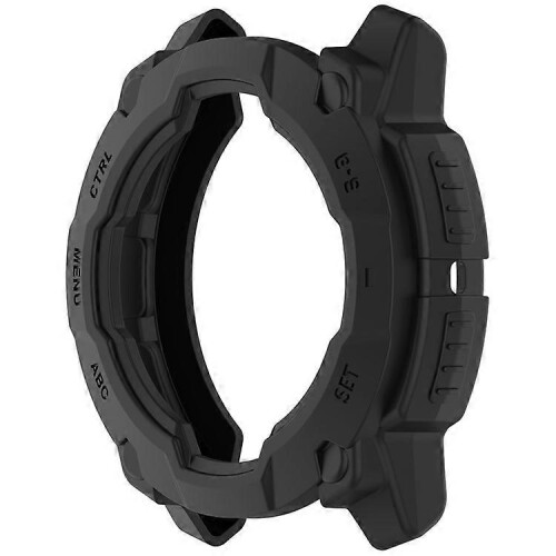 Compatível com Garmin Instinct 3 50mm / Solar 50mm Armor Caixa de Relógio Resistente a Choques TPU Capa Protetora Robusta 1