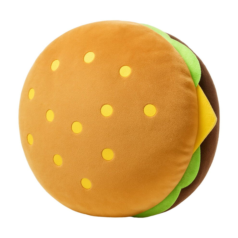 Burger Pillow 18 Inch Soft Hamburger Plush Cushion for Kids Room Decor and Play