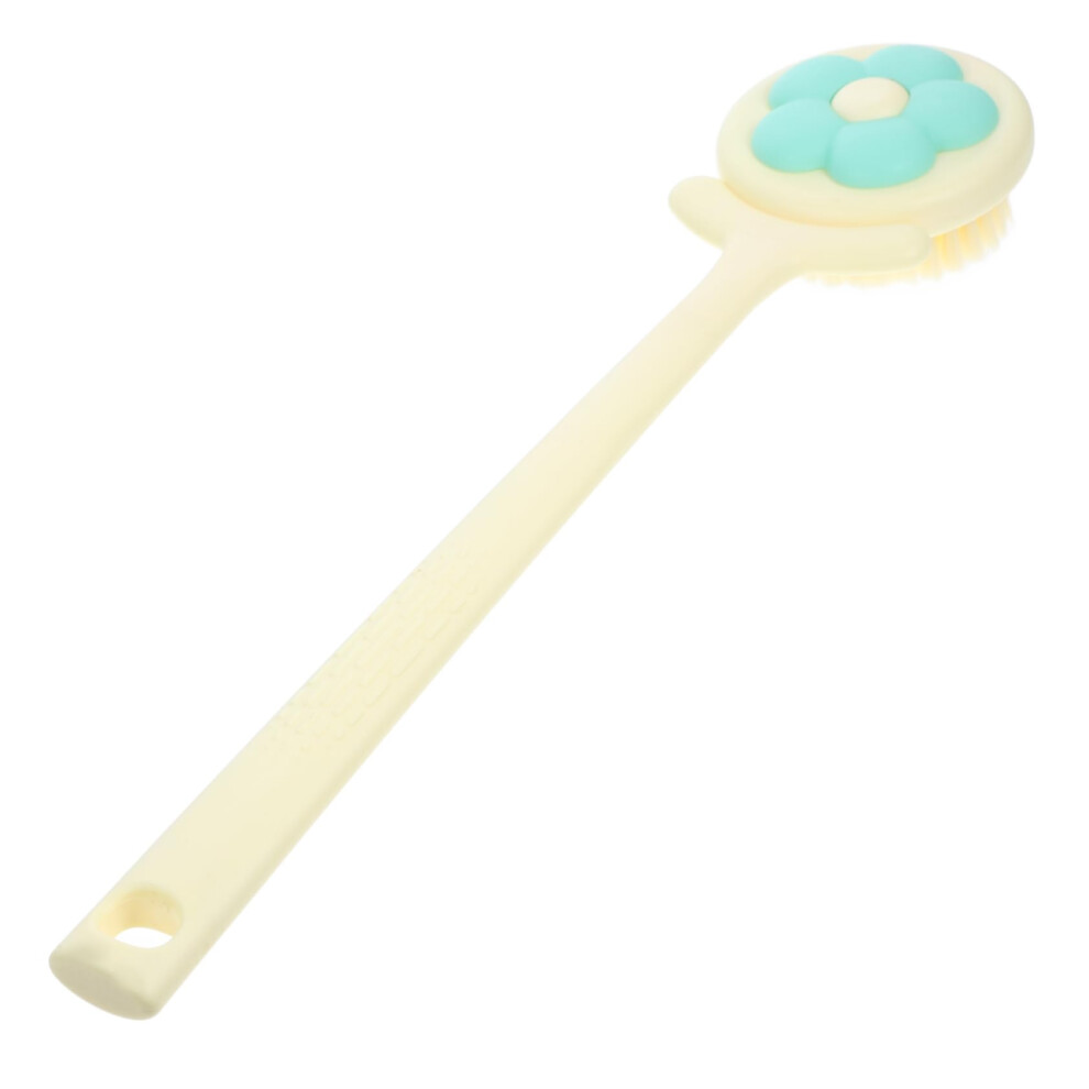 Ergonomic Long Handle Back Scrubber Bath Brush with Soft Bristles for Shower Wet Dry Body Exfoliating
