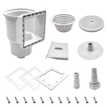 Universal Above Ground Pool Skimmer Kit with 6 Inch Opening, Fits All Pool Walls, for SP1091LX