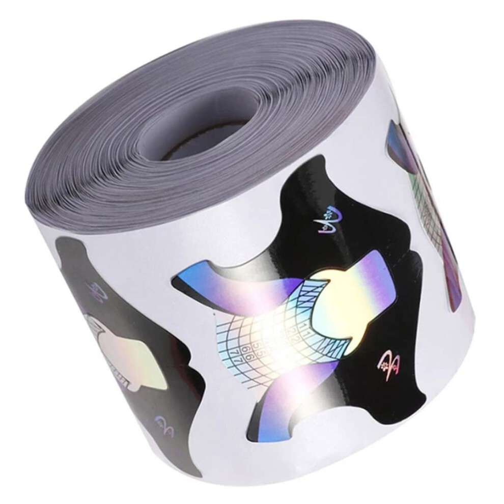 Acrylic Nail Forms 300PCS for Salon and Home Use, Reusable Nail Extension Forms with Durable Shape Guide
