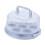 Large Tiered Cake Carrier with Handle, Reusable Transparent Cake Storage Box with Secure Closure 1