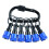 6Pcs Screwdriver Bit Holder Keychain Set, Quick Release 1/4 Inch Hex Shank Drill Accessory, Blue 1