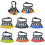 6Pcs Screwdriver Bit Holder Keychain Set, Quick Release 1/4 Inch Hex Shank Drill Accessory, Blue 3