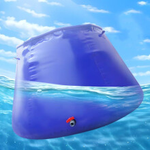 Large Capacity Collapsible PVC Water Storage Tank for Rainwater Collection, Camping, Garden, 3T Blue