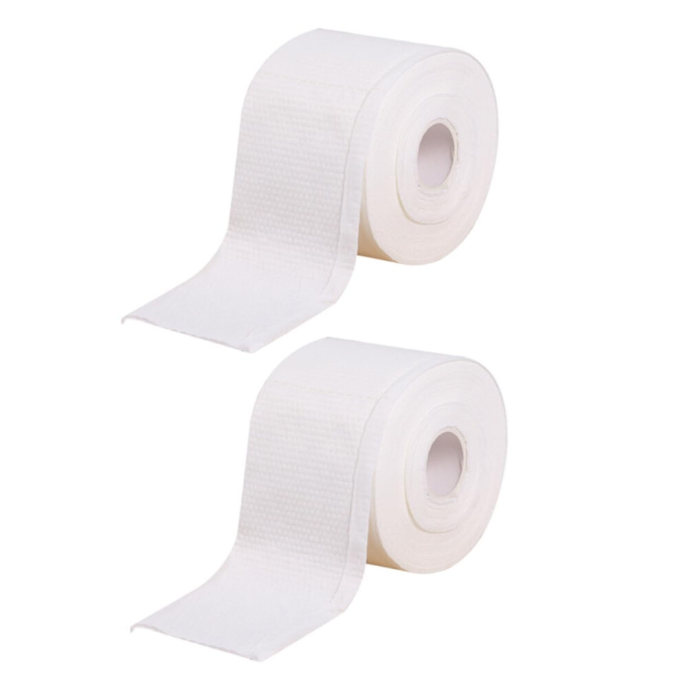 Facial Cleansing Towels 2 Rolls Disposable Cotton DualSided for Makeup Removal and Travel