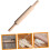 Wooden Rolling Pin for Baking Ergonomic Smooth Surface Dough Roller for Pizza Cookie Dumpling 4