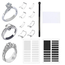 8 PCS Ringgrößenversteller für lose Ringe unsichtbares Ringadapter-Kit