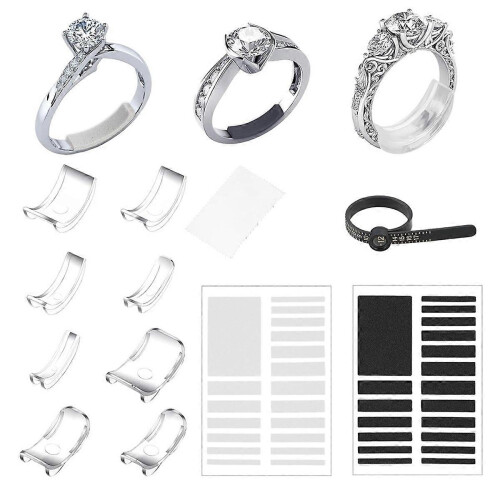8 PCS ringjustering for løse ringer usynlig ringadapter kit 2