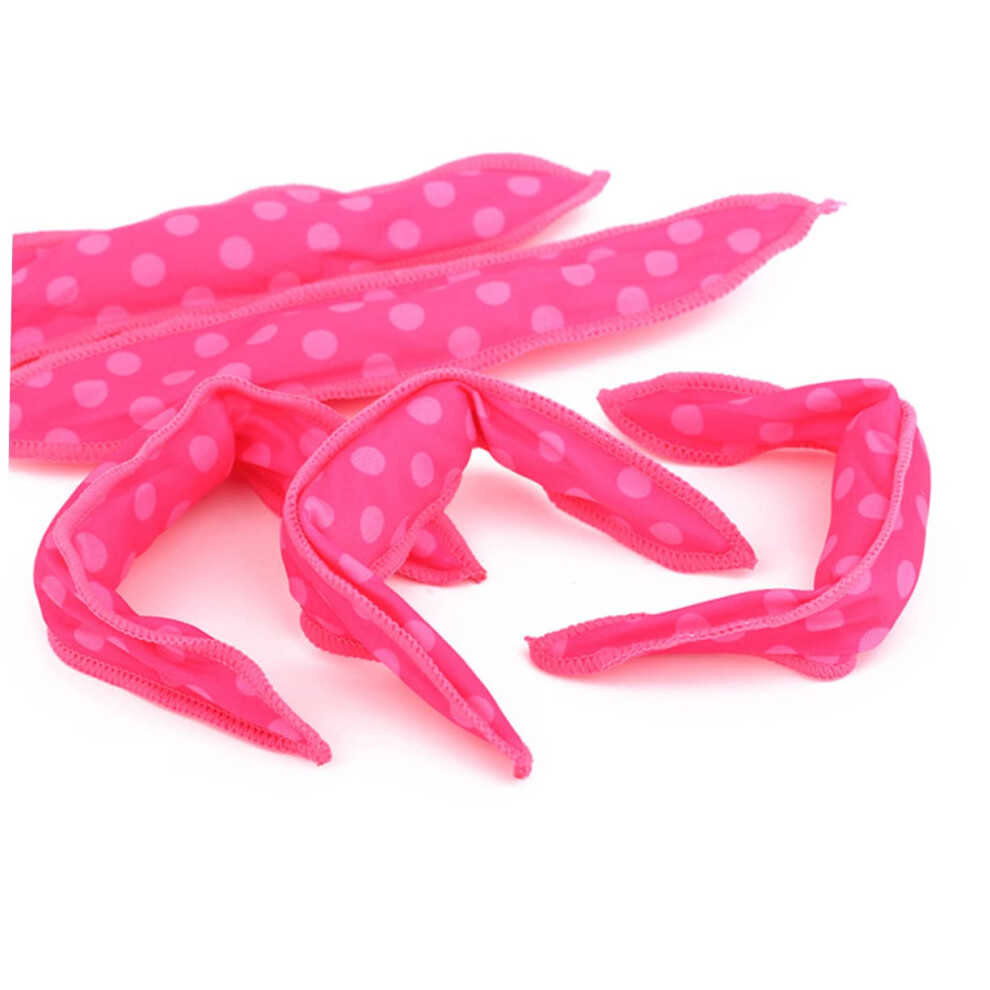 Black/Green Heatless Hair Curlers 30Pcs Soft Sponge Rollers For Overnight Comfort No Heat Styling Rosy