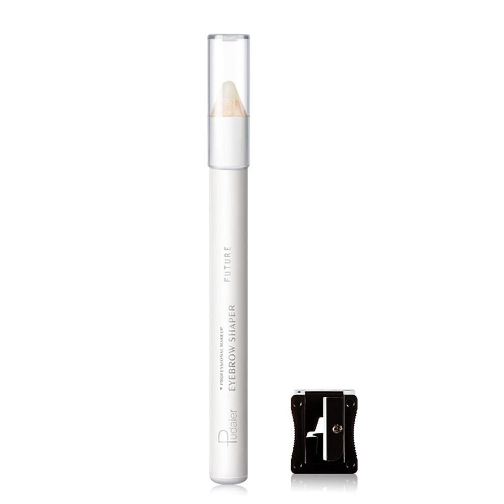 Clear Eyebrow Gel Pencil Waterproof LongLasting Hold Brow Shaping and Setting Wax with Sharpener