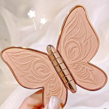 6 Colors Glitter Eyeshadow Palette with Warm Pastel Shimmer, Long Lasting Waterproof Eye Makeup
