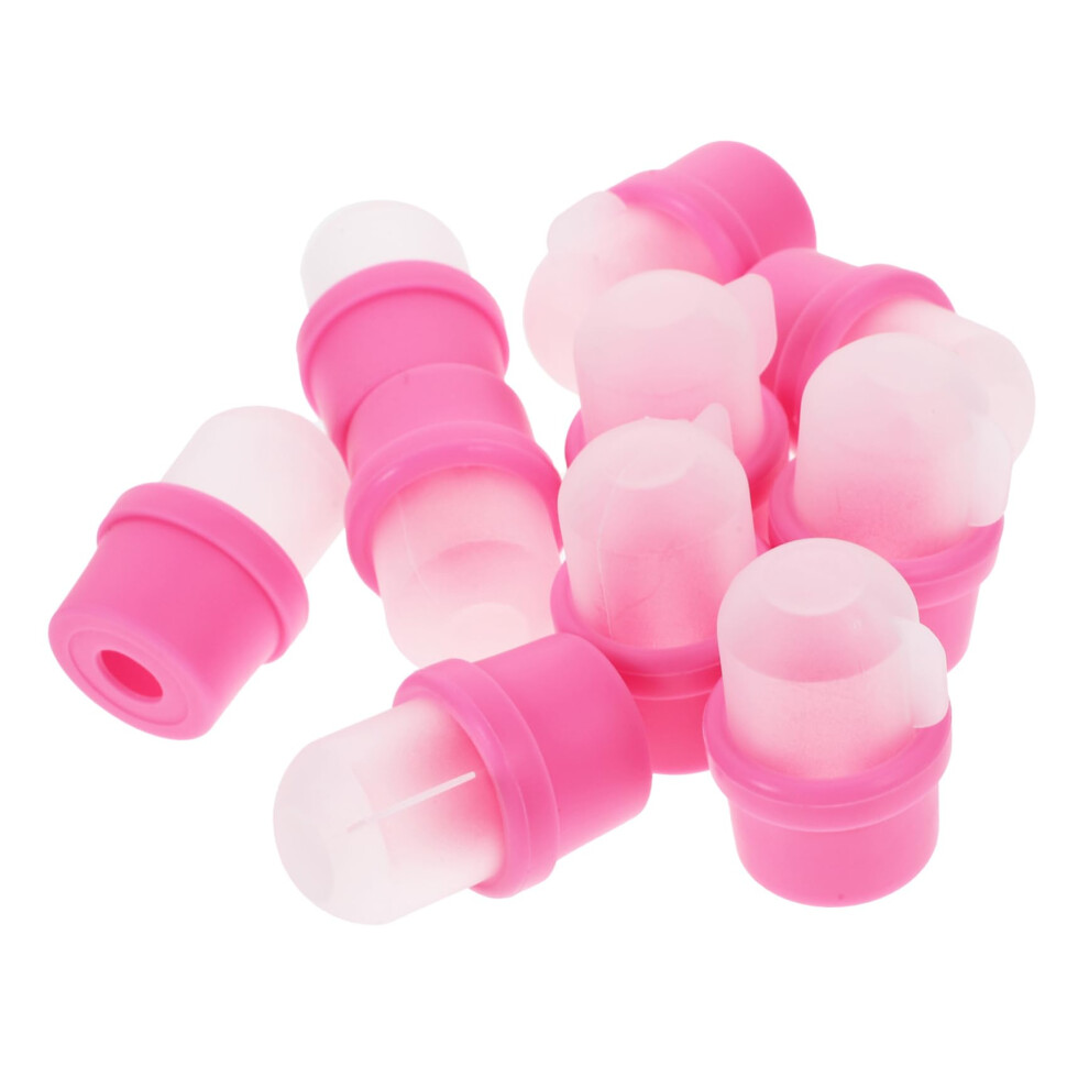 20pcs Reusable Silicone Nail Polish Remover Caps for Gentle Spill Soak Off at Home and Salon