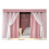 Bunk Bed Privacy Curtains Light Blocking Dorm Decor Easy Install Breathable Pink Yarn 1.5M Set 1