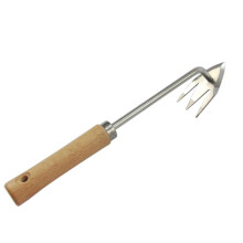 Ergonomic Garden Weeder Tool with Sharp Narrow Blades for Easy Root Removal and Soil Penetration