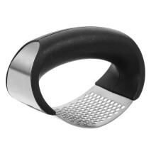 Garlic Press Stainless Steel Crusher with Ergonomic Grip for Easy Odor Crushing in Kitchen