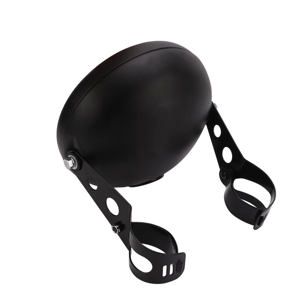 7 Inch Motorcycle Led Headlight Housing With Metal Bucket Bracket Fits 38Â51Mm Fork Tubes 9113335595248