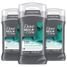 DOVE MEN+CARE Aluminum Free 3 Pack Wild Eucalyptus