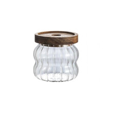 Glass Butter Dish with Lid Airtight Glass Storage Jar Elegant Floral Kitchen Decor Large