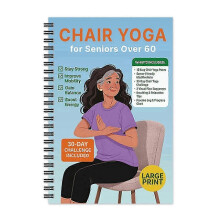Stuhl-Yoga für Senioren über 60, Yoga-Guide-Notizbuch mit 40+ gelenkschonenden Übungen zur
