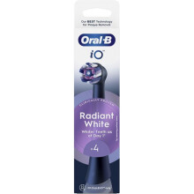 Vervangende koppen - ORAL-B - iO Radiant White - 4 stuks - Zwart - Tandenborstelaccessoires