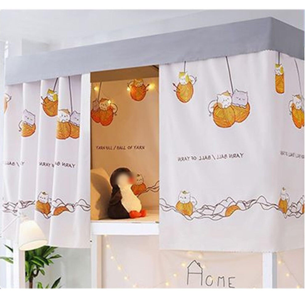 Bunk Bed Curtains Blackout Privacy Protection For Student Dorm Loft Beds, Durable Fabric, 2 Pack Light 9053599862963
