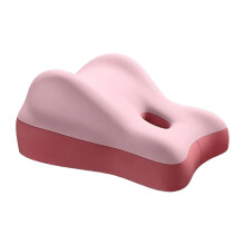 Couple Support Pillow Pink Ergonomic Contoured Memory Foam Cushion for Bed MultiPosition Comfort