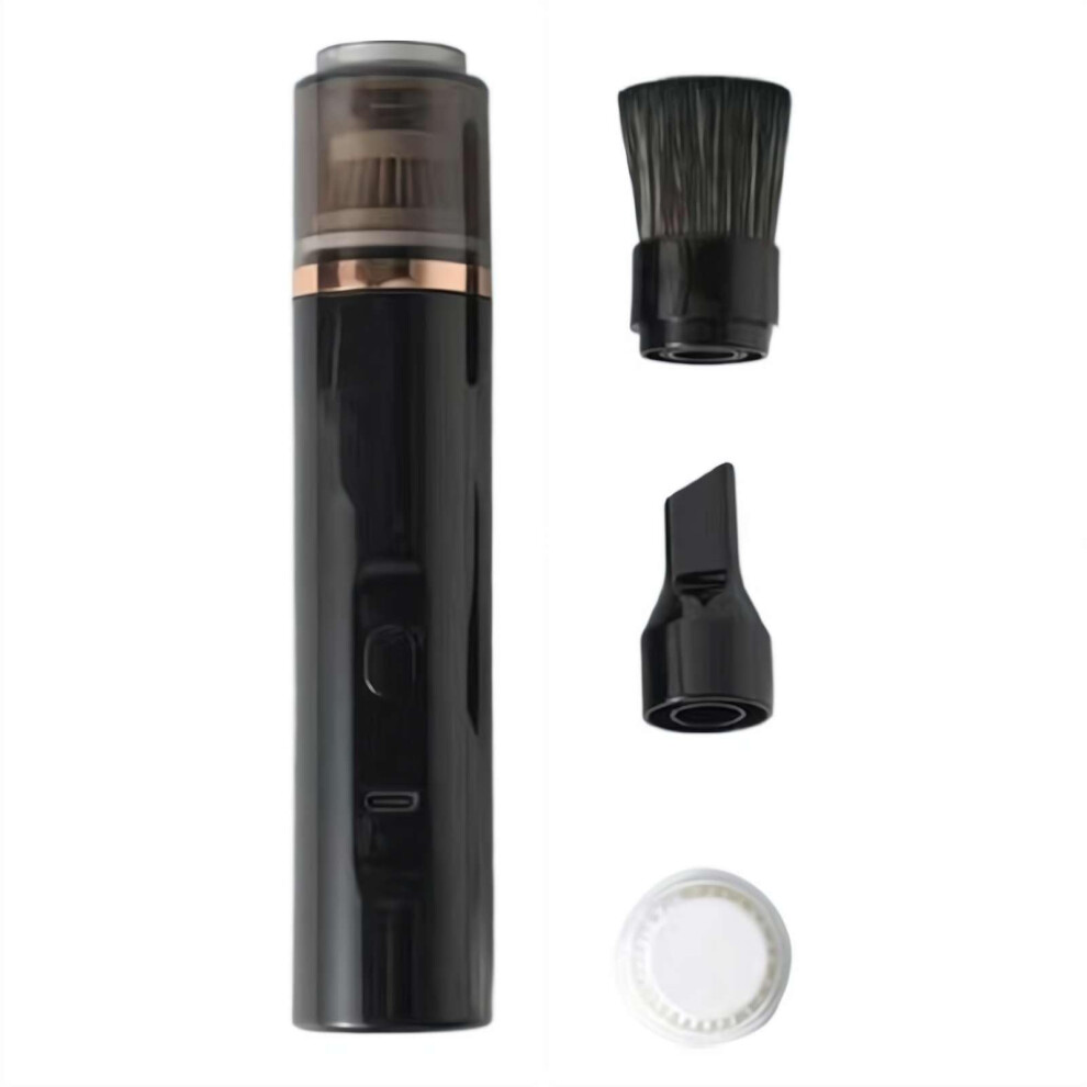 Black Nail Dust Collector With Powerful 9000Pa Suction, Rechargeable Cordless Nail Vacuum Cleaner For Salon And Home