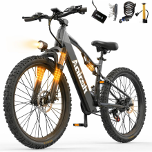 26" Elektrische Fiets-Batterij 48V20Ah-Shimano 21 versnellingen-Motor 250W-Actieradius 100km