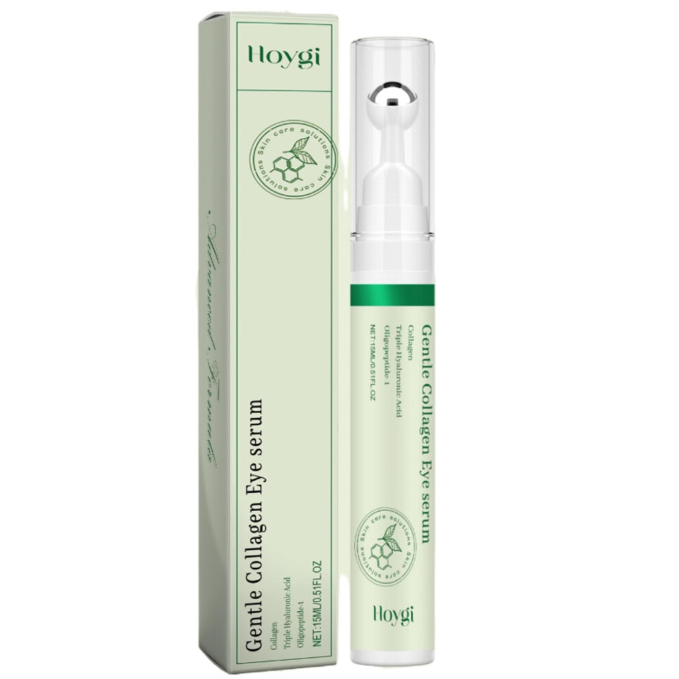Dark Vegan Collagen Eye Serum With Hyaluronic Acid And Peptides For Circles, Puffiness And Firmness 0.5Oz