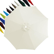 Patio Umbrella Replacement Canopy UV Resistant Waterproof Outdoor Cover with Vent 6.5ft10ft