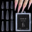 120Pcs Dual Nail Forms Poly Nail Extension Set, Full Size Range, Clear Oval Snake Pattern 2