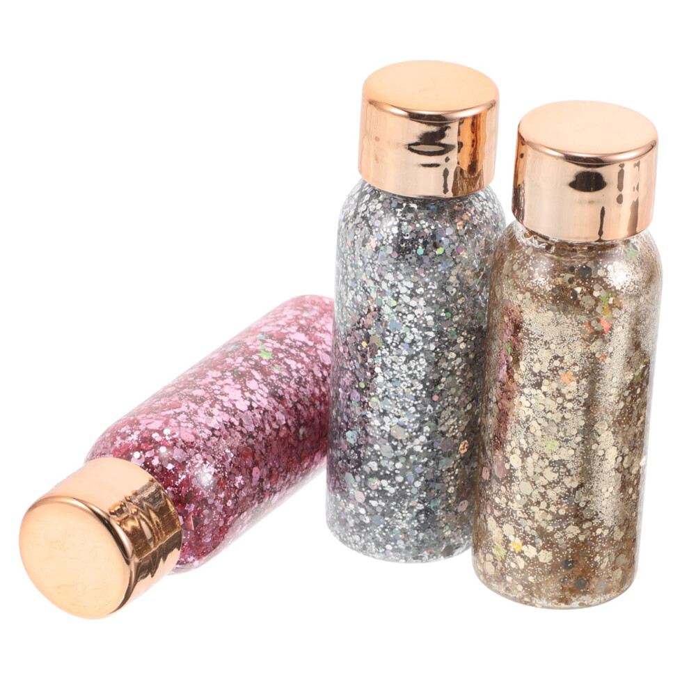 Gatuida 3pcs Liquid Metallic Glitter Eyeshadow Set LongLasting Sweatproof Shimmer for Festivals and Daily Looks
