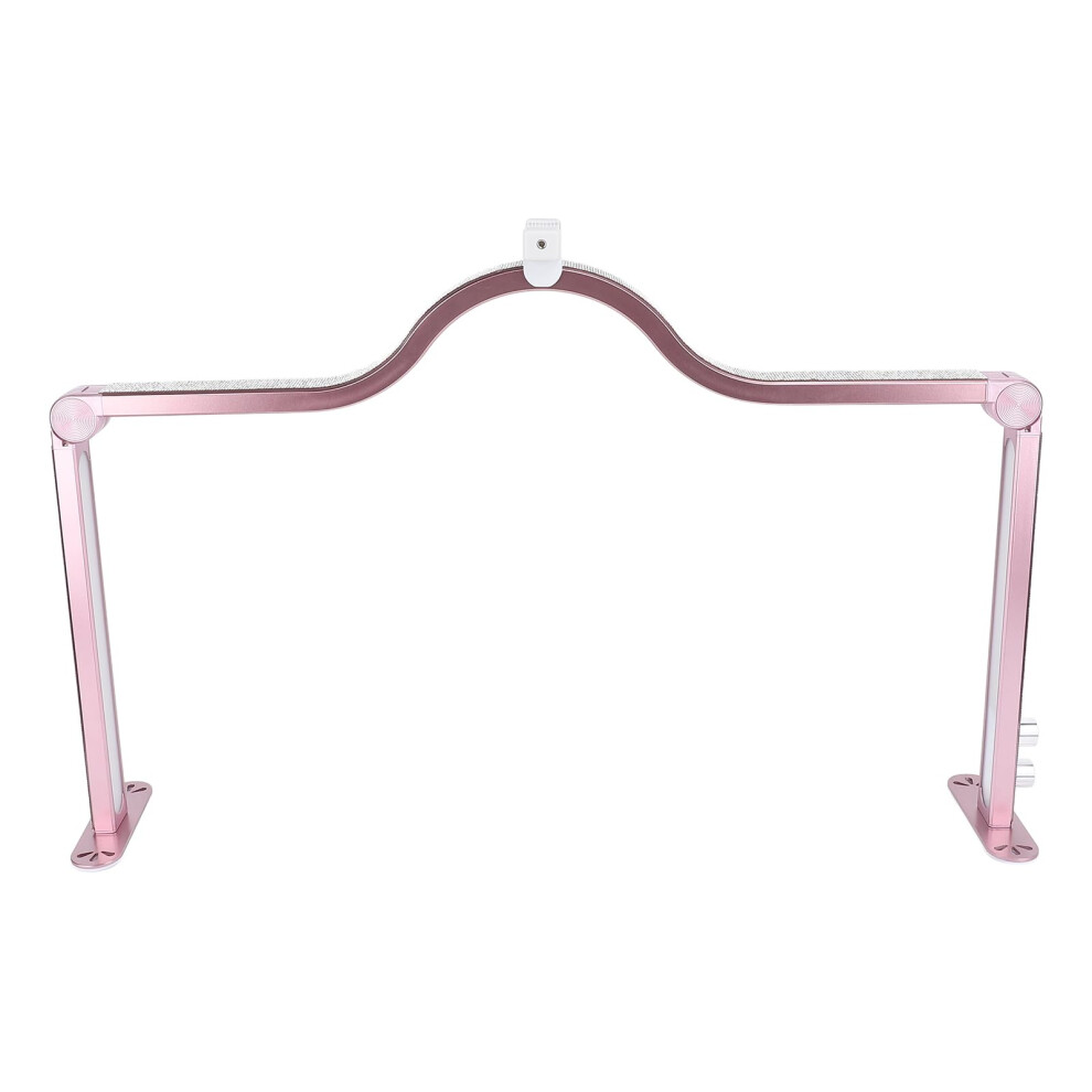 Golden Foldable Nail Tech Lamp With Stepless Brightness And Adjustable Color Temperature For Eyelash Extension Rose