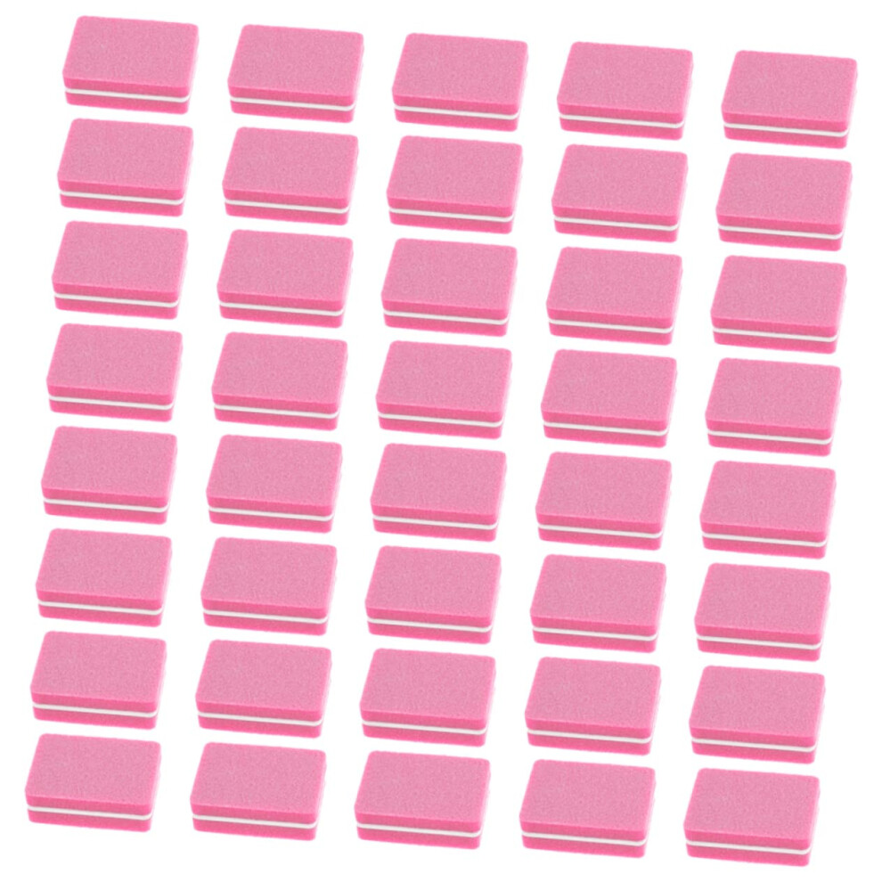 50Pcs Double Sided Sponge Nail Files and Buffers for Smooth Nail Finishing and Manicure