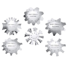 Nail Art Stamping Plate Set with French Manicure Nail Guide for Precise Curve Templates and Salon DIY