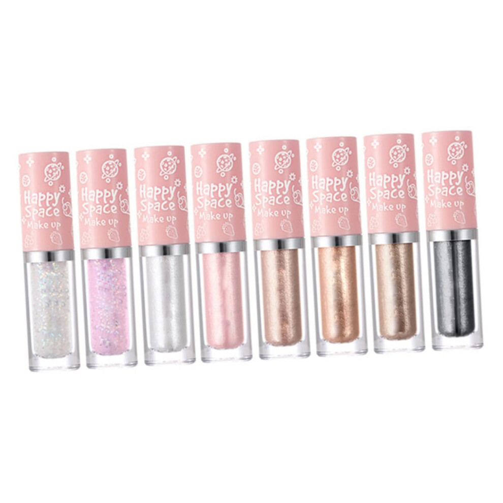 Liquid Glitter Eyeshadow Set with Shimmer Palette, Buildable Finish, Multiple Colors, Travel Size
