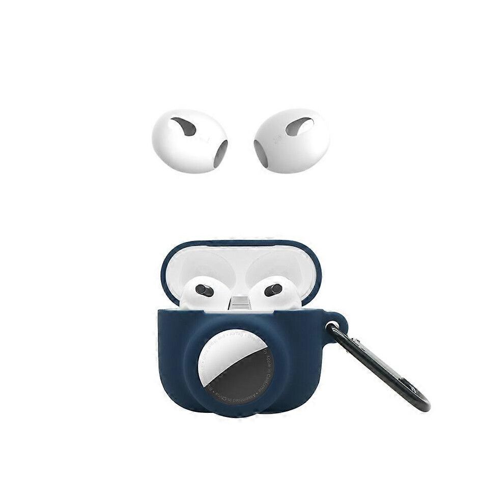 For Apple Airpods 3+ For Airtag 2-In-1 Silicone Protective Cover Drop-Proof Dust-Proof Case With Ca 6935161602586