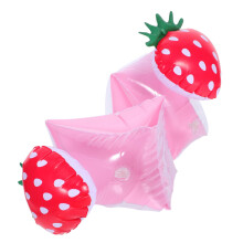 Swimming Arm Bands for Kids  Inflatable PVC Floaties with Cute Strawberry Design and Safety Swim Training