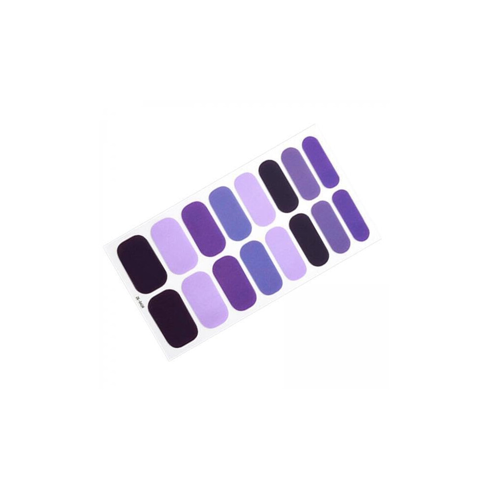 16pcs Semi Cured Gel Nail Polish Strips Set with Nail File for SalonâStyle Glossy DIY Manicure