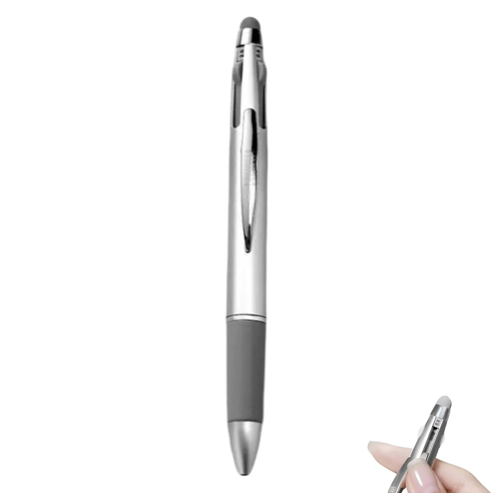 Silver 5 In 1 Nail Art Dotting Pen With Multisize Tips, Presstype Precision For Diy And Salon (1Pcs)